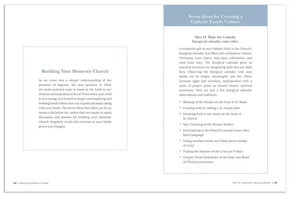 Belonging: Baptism in the Family of God, Parent's Guide