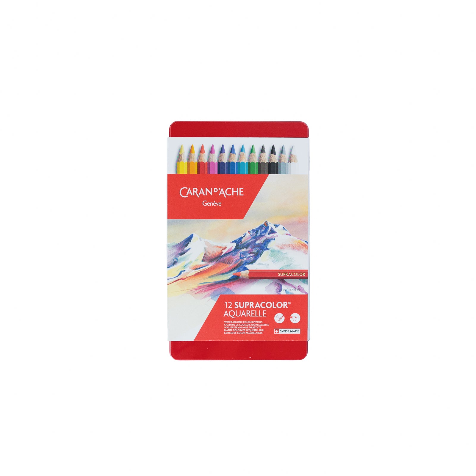 Caja de 12 lápices de colores acuarelables SUPRACOLOR™ de Caran D'ache