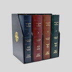 Box Set of 4 - Large Print / English / Bonded Leather