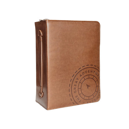 The Great Adventure Bible Cover (Leatherlike) Brown