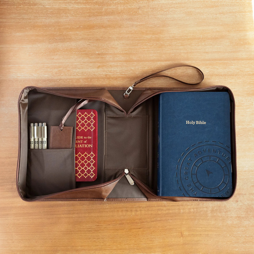 La Gran Aventura Funda para Biblia (simil cuero) Marrón