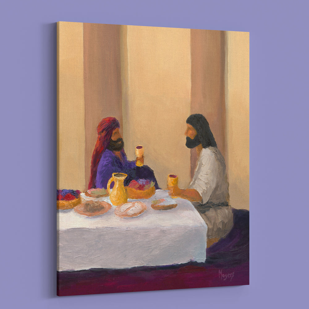 The Ascension Lenten Companion Fine Art Canvas Prints: Dining with Zacchaeus