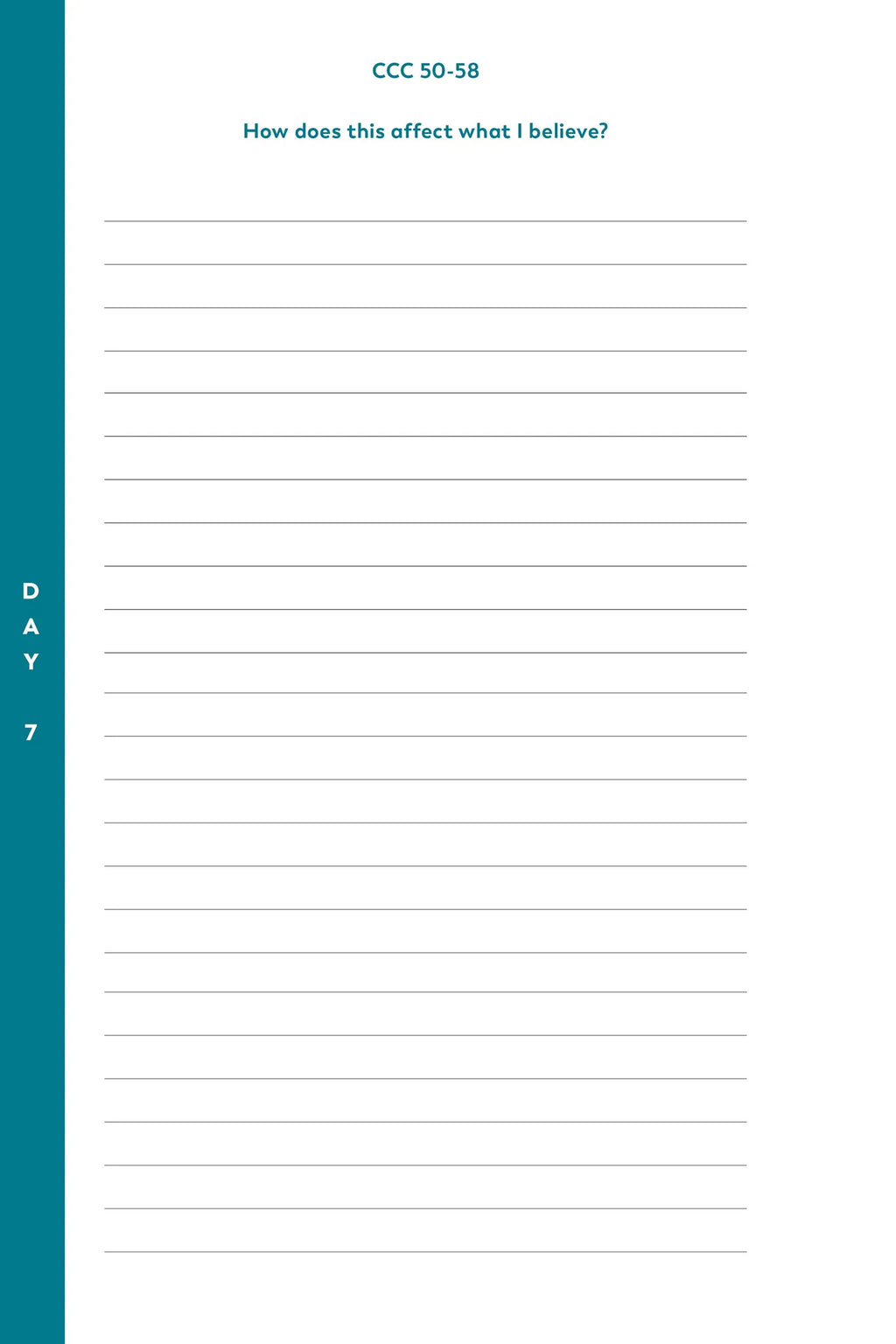 The Catechism in a Year Notebook