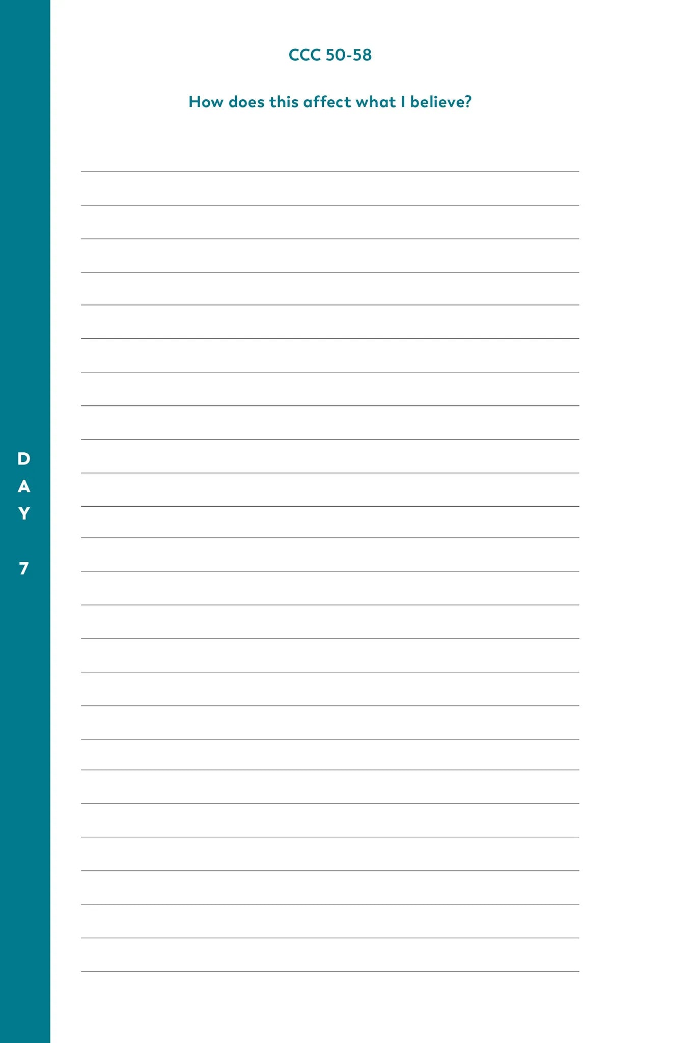 The Catechism in a Year Notebook
