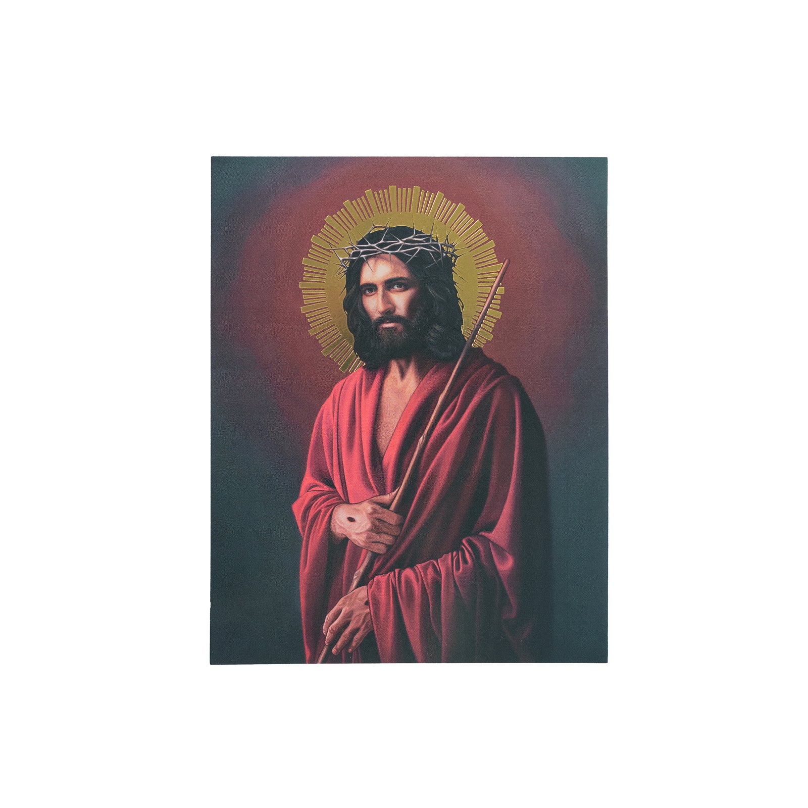 Tarjetas de oración de arte sacro de Cristo Rey