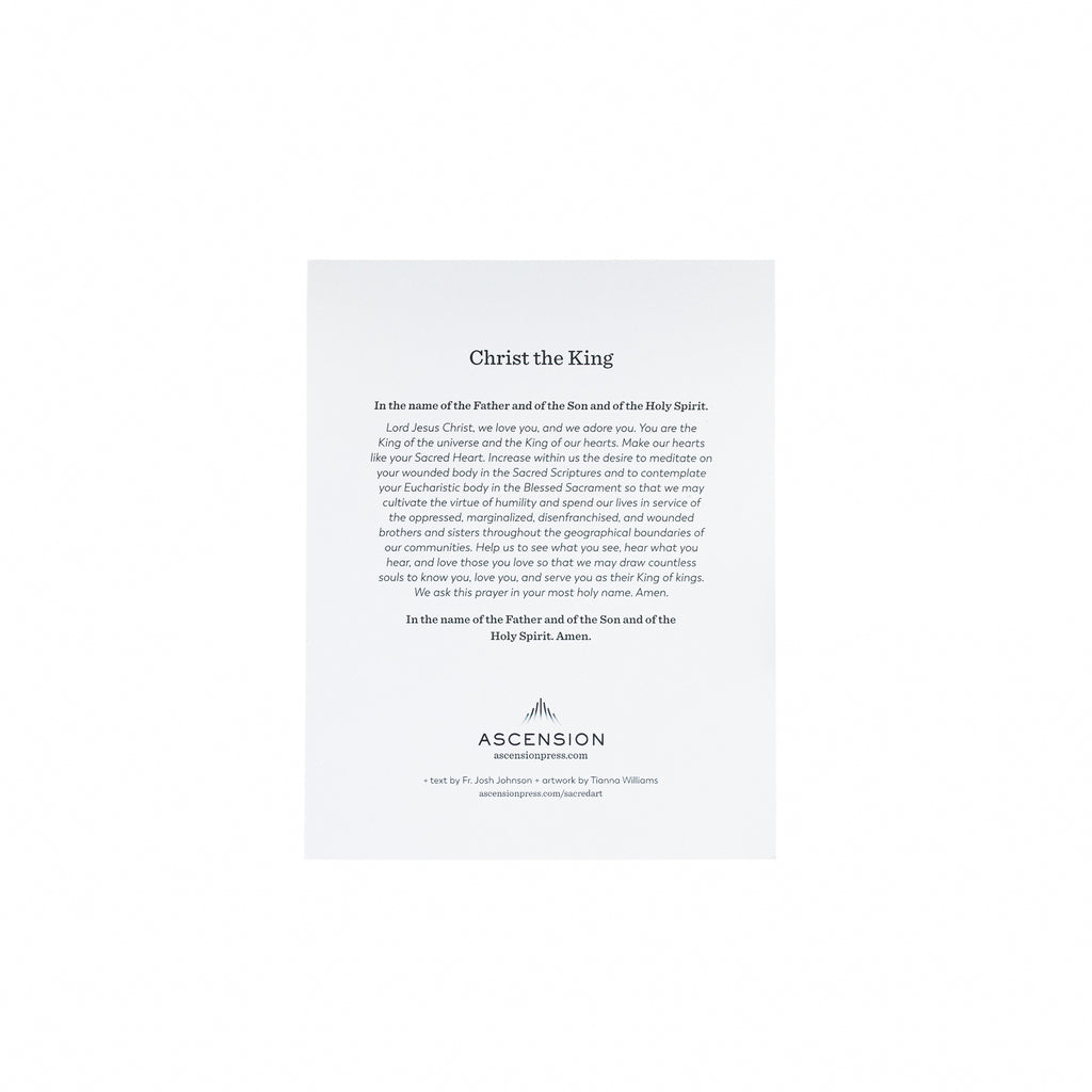 Christ the King Sacred Art Prayer Cards