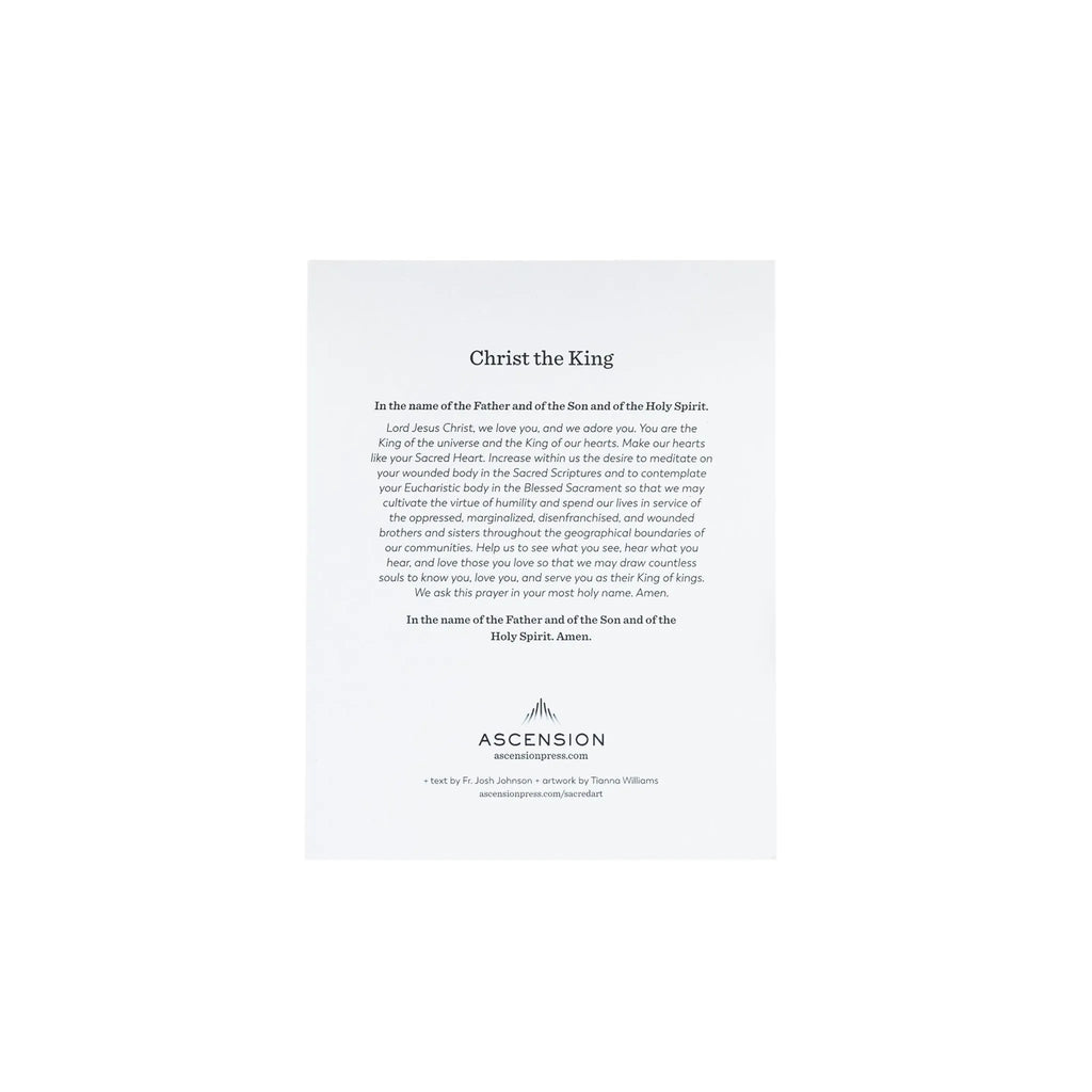 Christ the King Sacred Art Prayer Cards