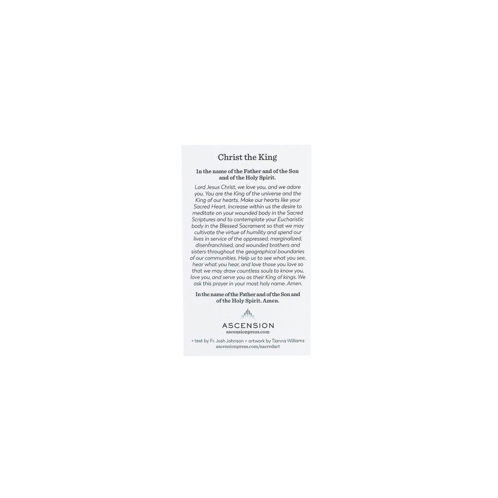Christ the King Sacred Art Prayer Cards
