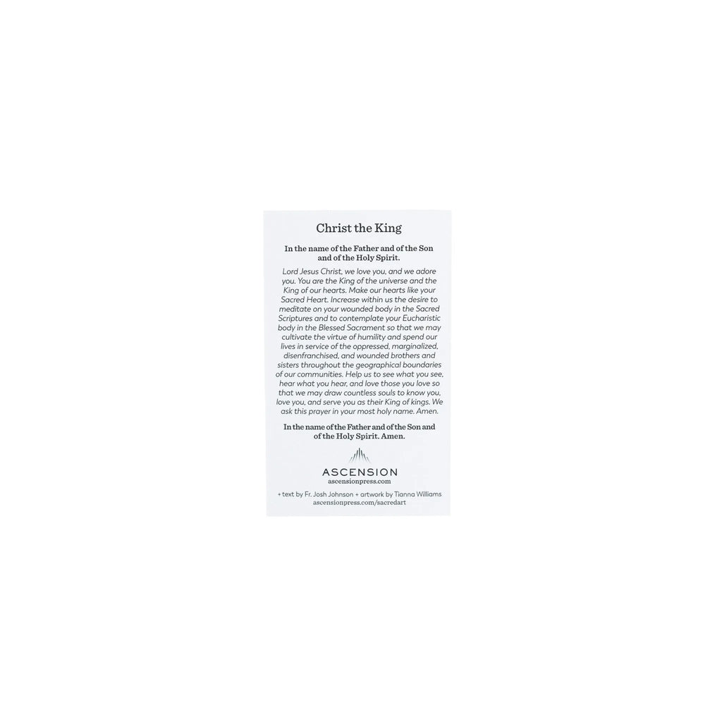 Christ the King Sacred Art Prayer Cards