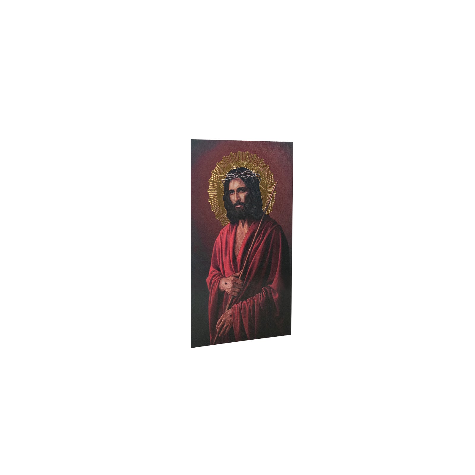 Tarjetas de oración de arte sacro de Cristo Rey