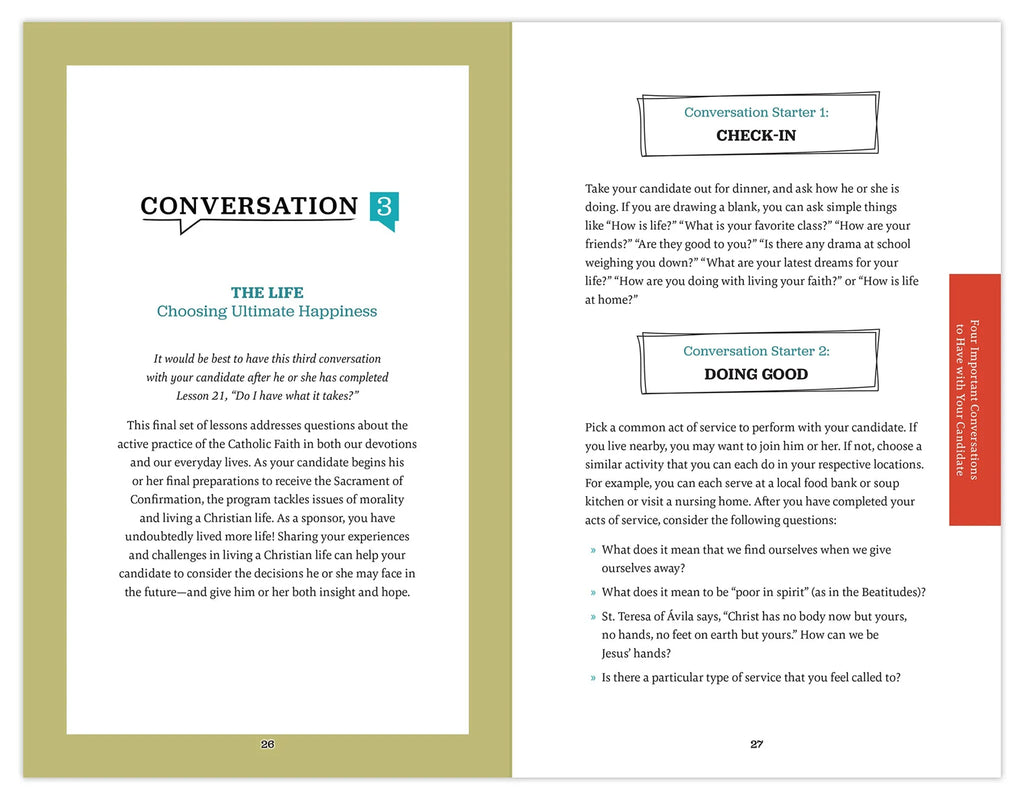 Chosen: Your Journey to Confirmation, Sponsor's Guide