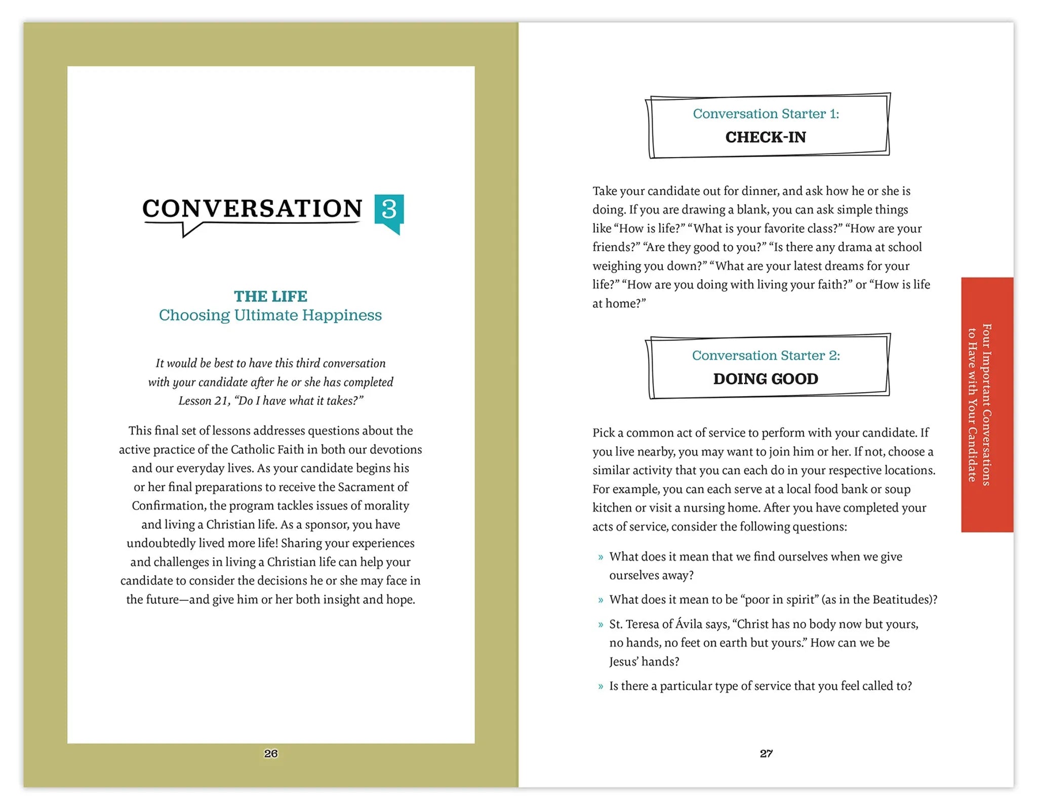 Chosen: Your Journey to Confirmation, Sponsor's Guide