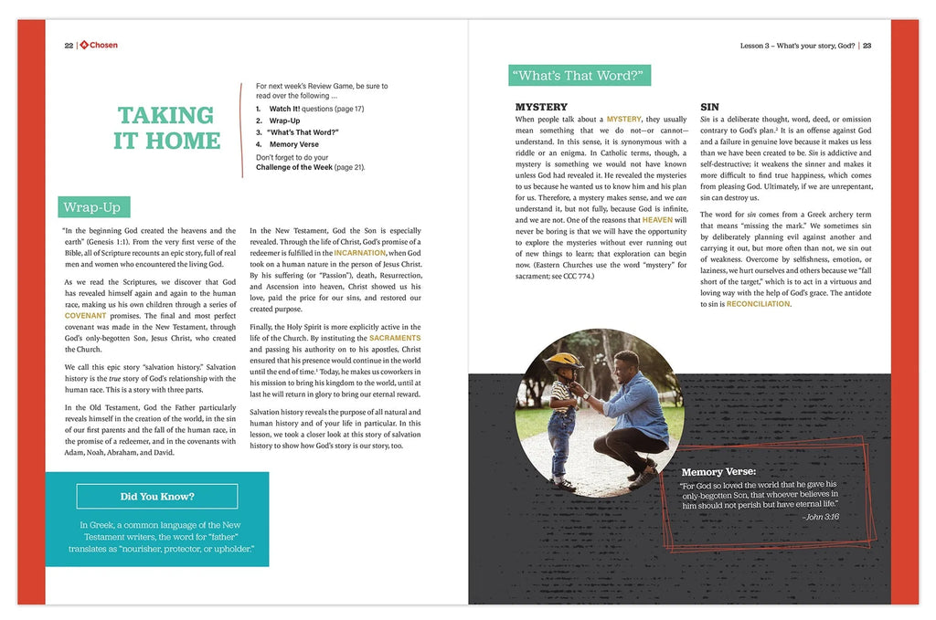 Chosen: Confirmation: Student workbook
