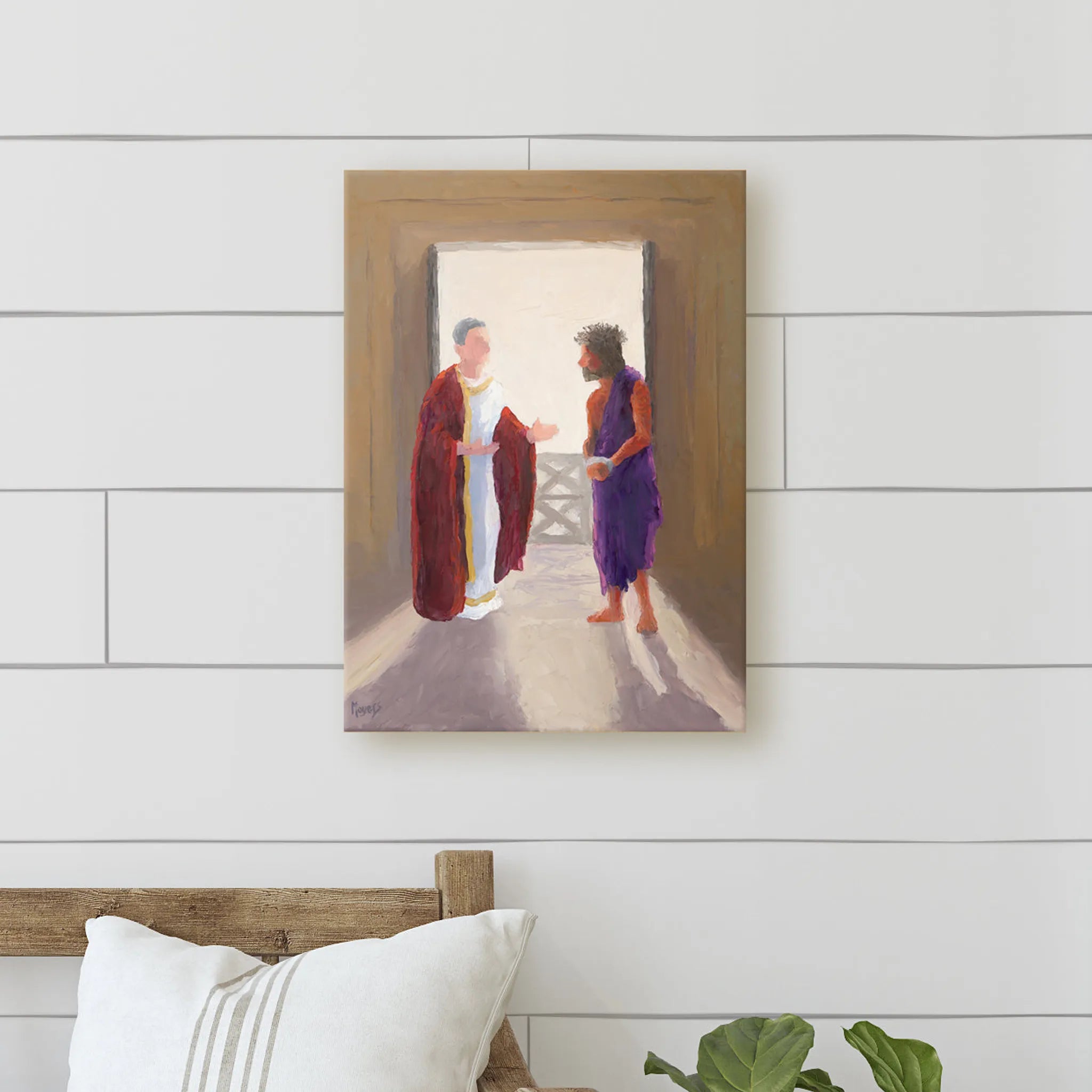 The Ascension Lenten Companion Fine Art Canvas Prints: Christ and Pilate