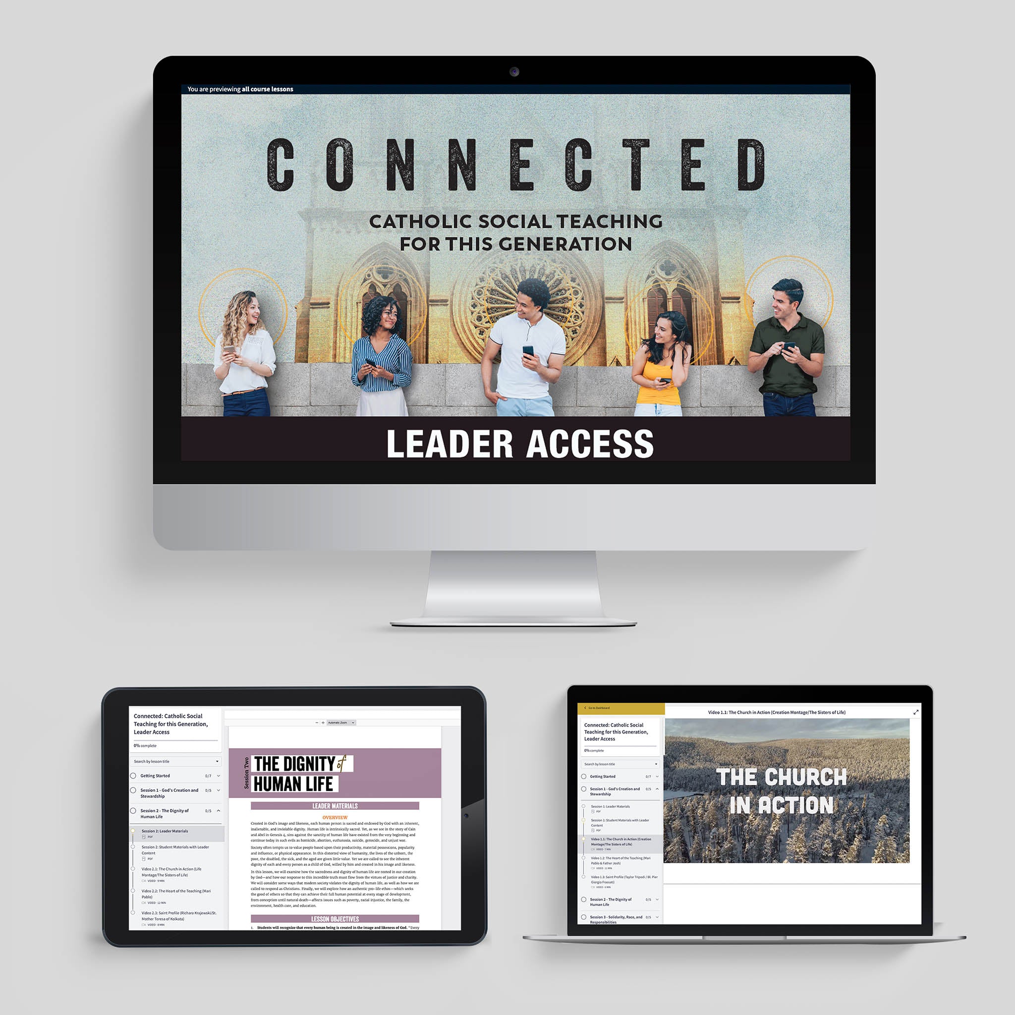 Connected: Catholic Social Teaching for This Generation, Online Leader's Access