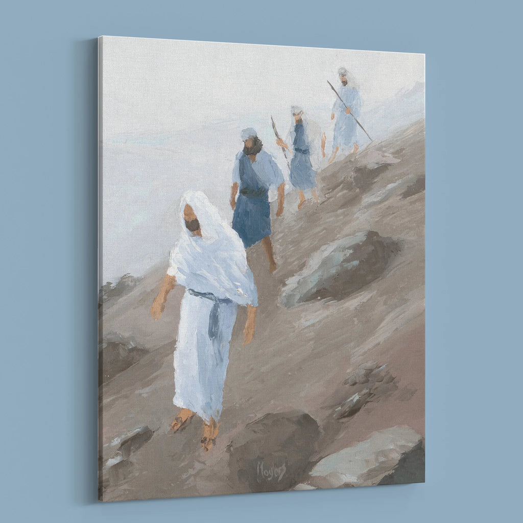 The Ascension Lenten Companion Fine Art Canvas Prints: Down the Mountain