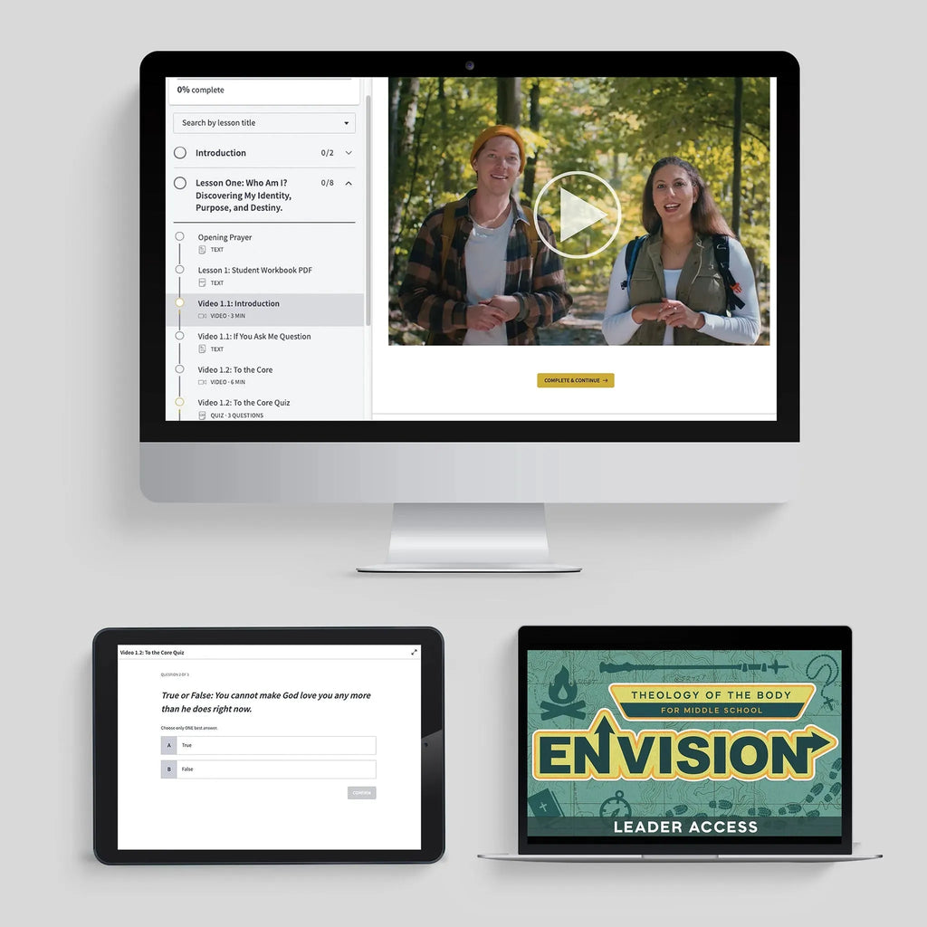 (Archived) Envision: Theology of the Body for Middle School, Leader's Guide including Online Access