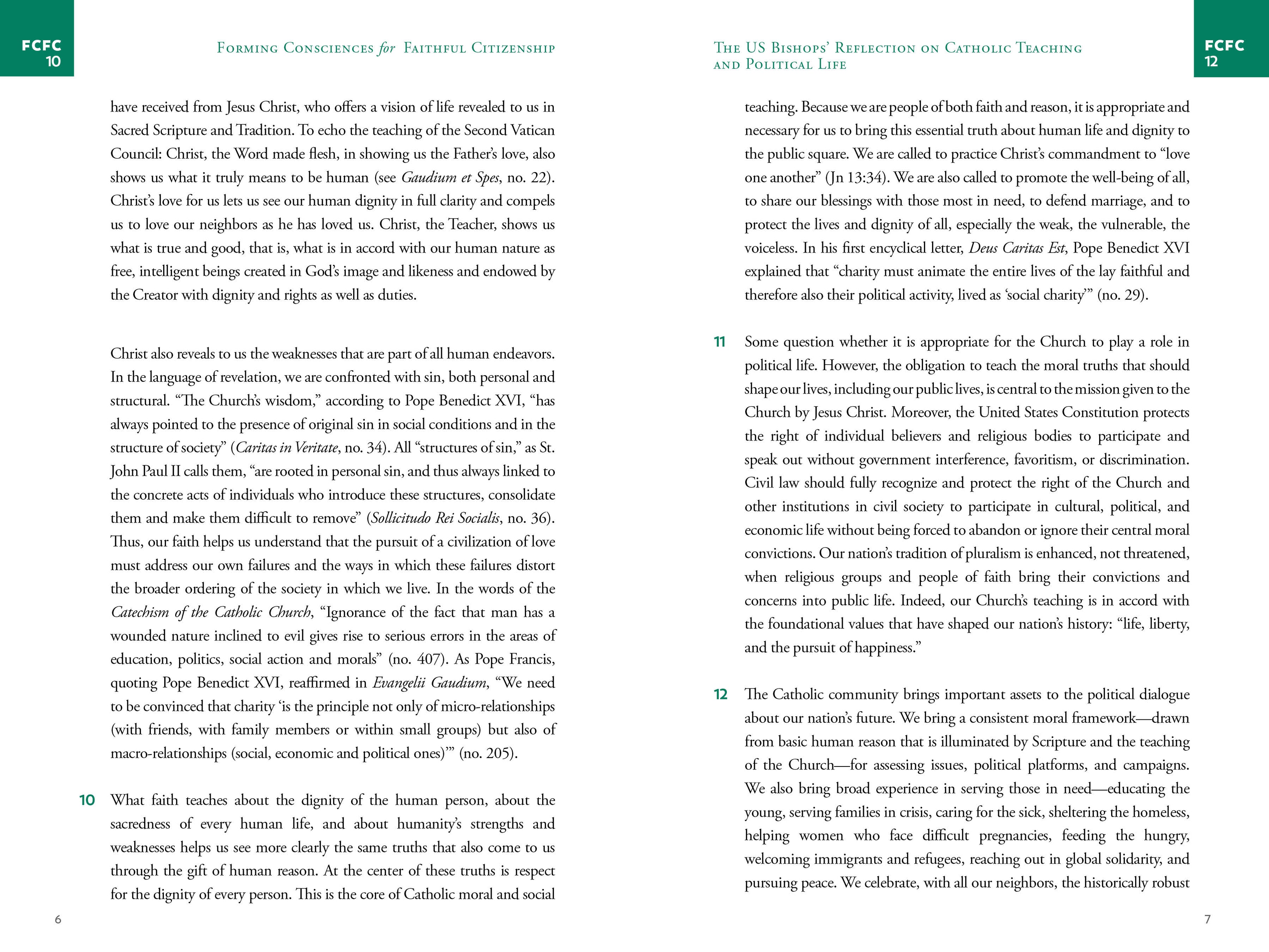 Forming Consciences for Faithful Citizenship: A Call to Political Resp ...