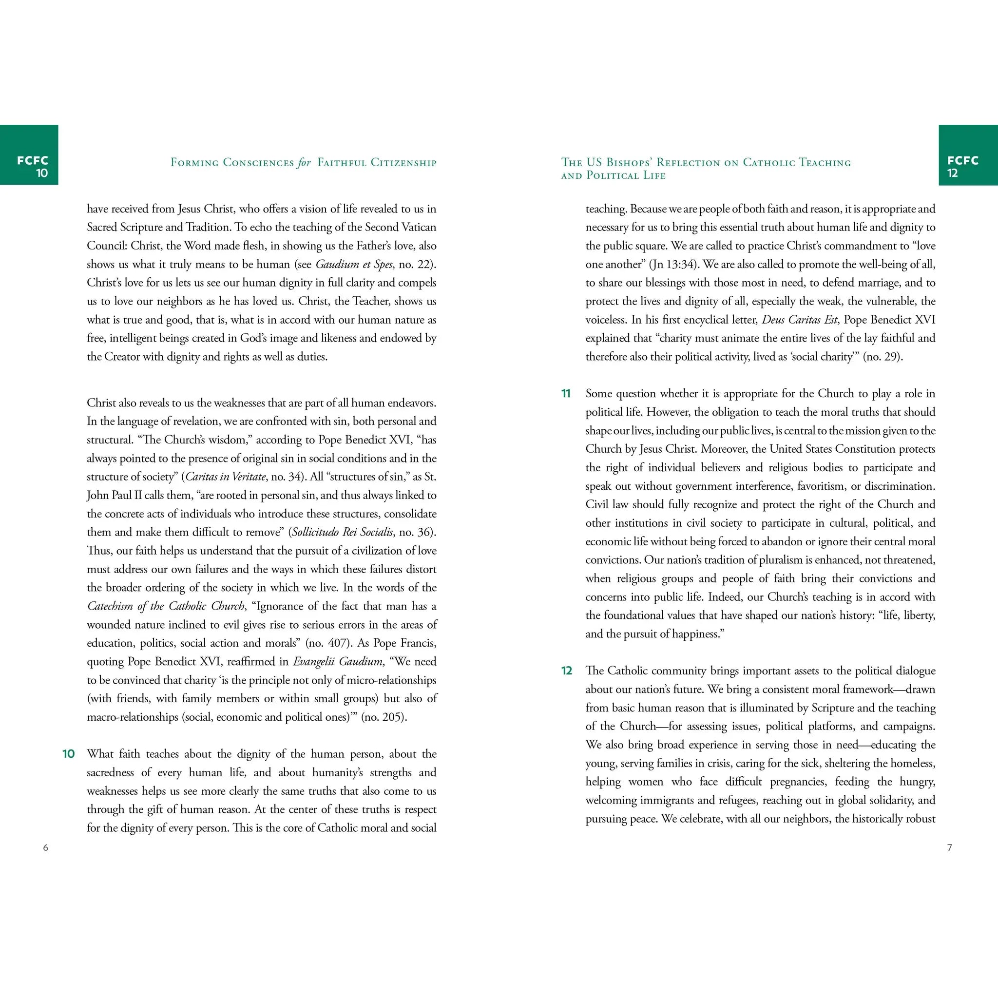 Forming Consciences for Faithful Citizenship: A Call to Political Responsibility