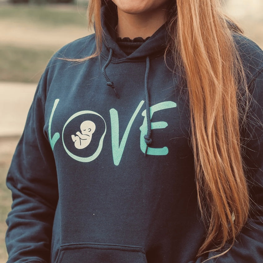 Sudadera con capucha "Amor" provida
