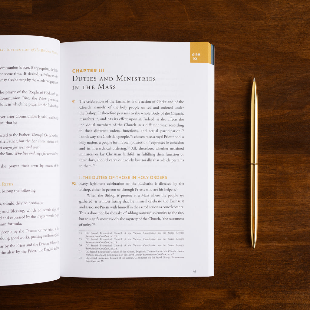 The General Instruction of the Roman Missal