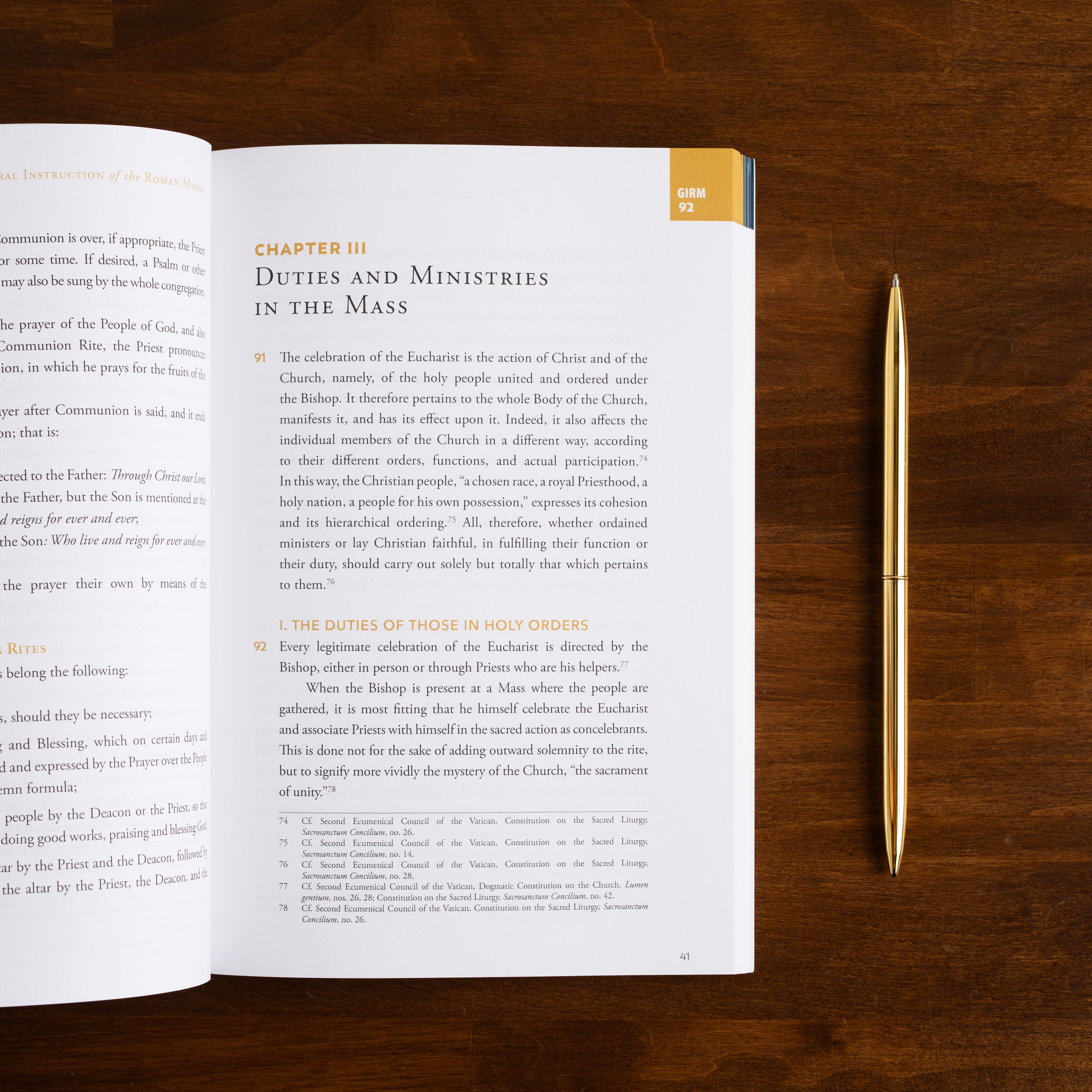 The General Instruction of the Roman Missal