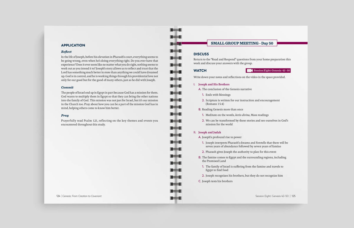 Genesis: From Creation to Covenant, Workbook
