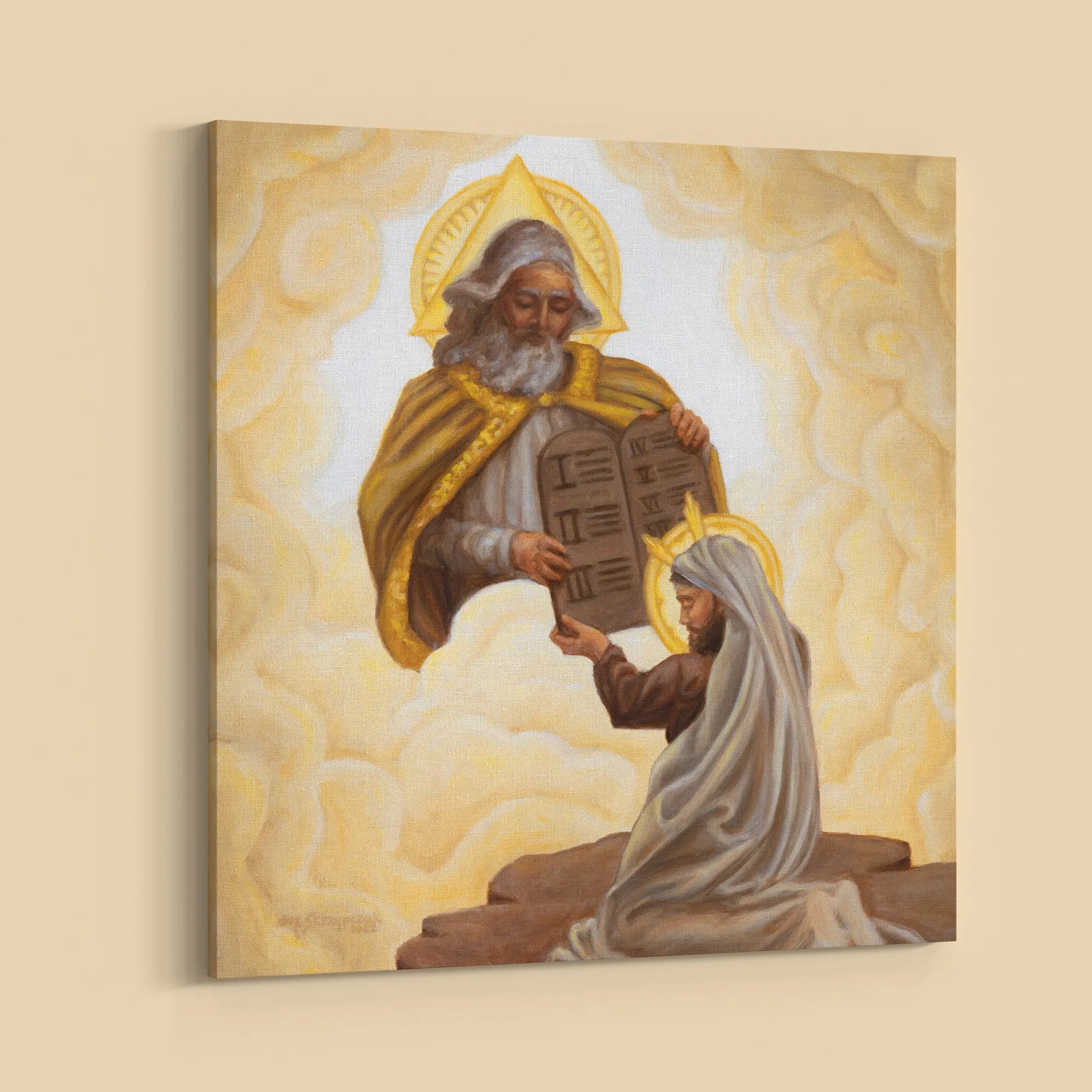 Canvas Print - The Giving of the Law to Moses (12x12)