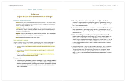 El plan de Dios para el amor, Guía del líder