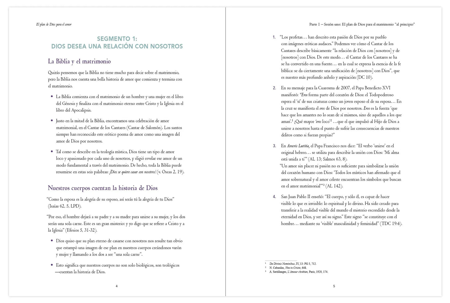 El plan de Dios para el amor, Guía de la pareja