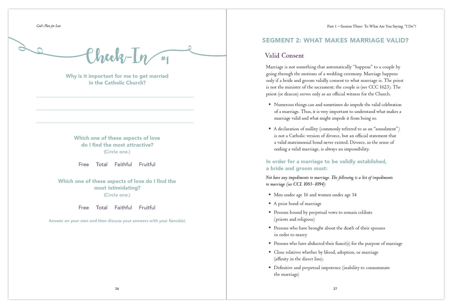 God's Plan for Love, Couple's Set