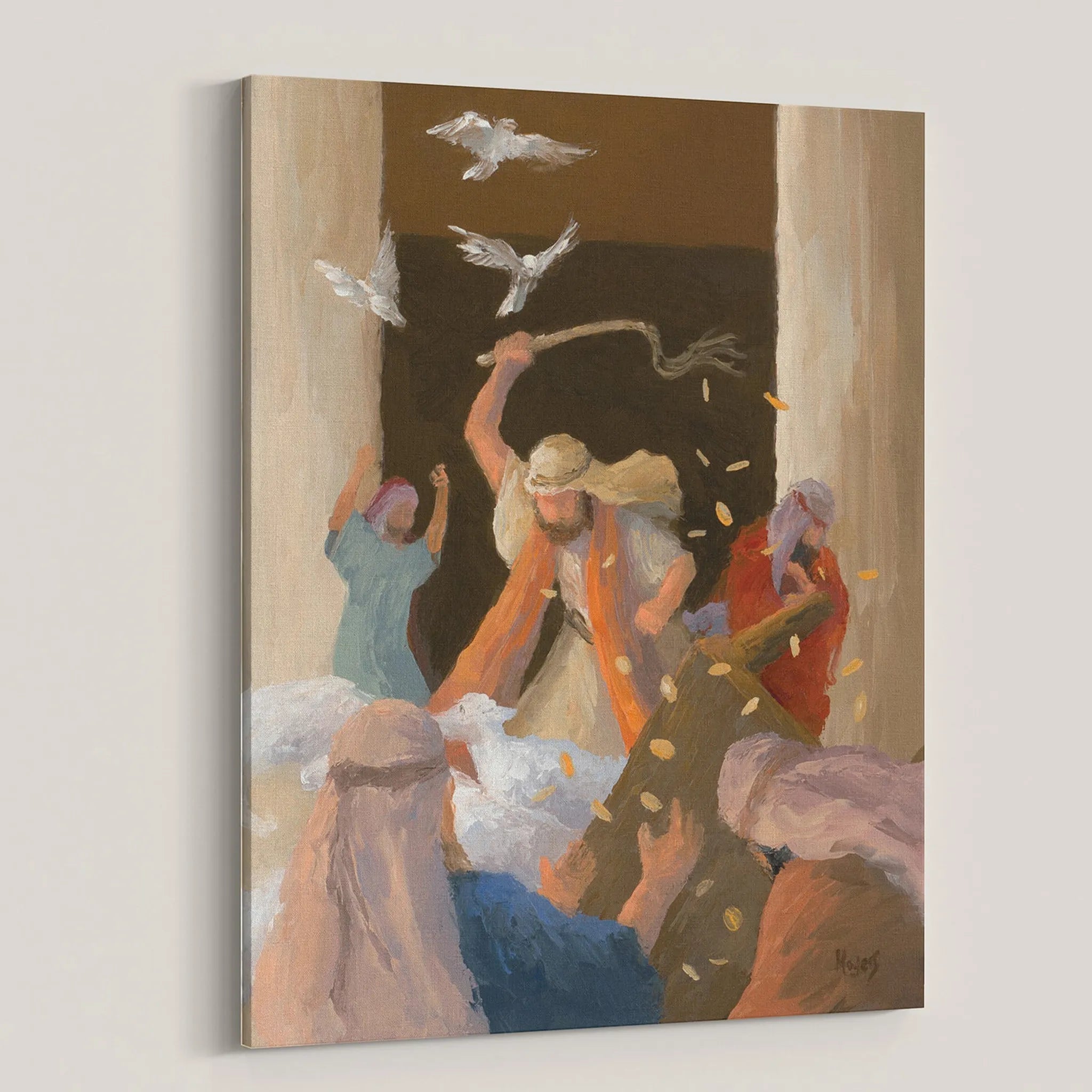 The Ascension Lenten Companion Fine Art Canvas Prints: He Cleansed the Temple