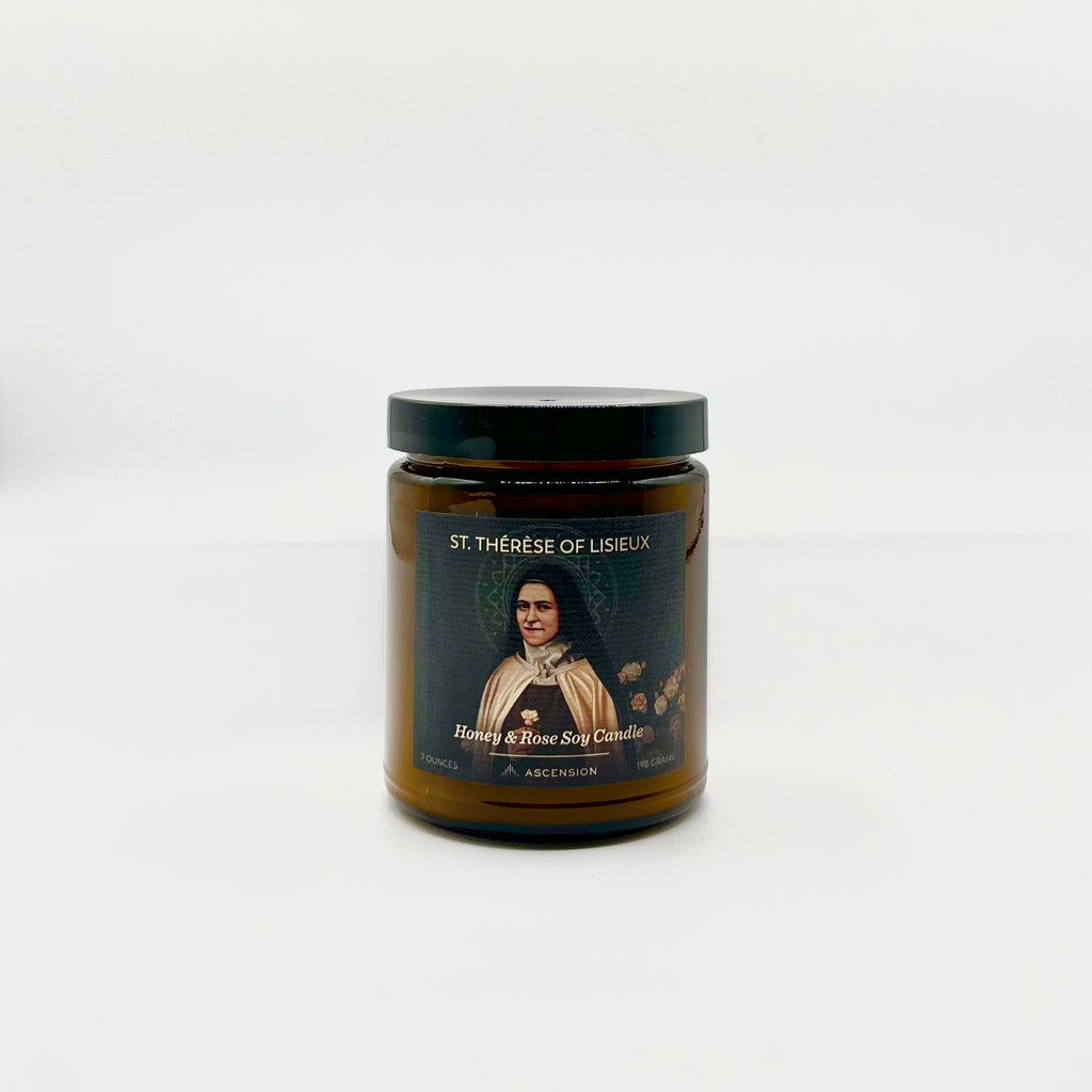 "Honey & Rose" / St. Thérèse of Lisieux Soy Candle