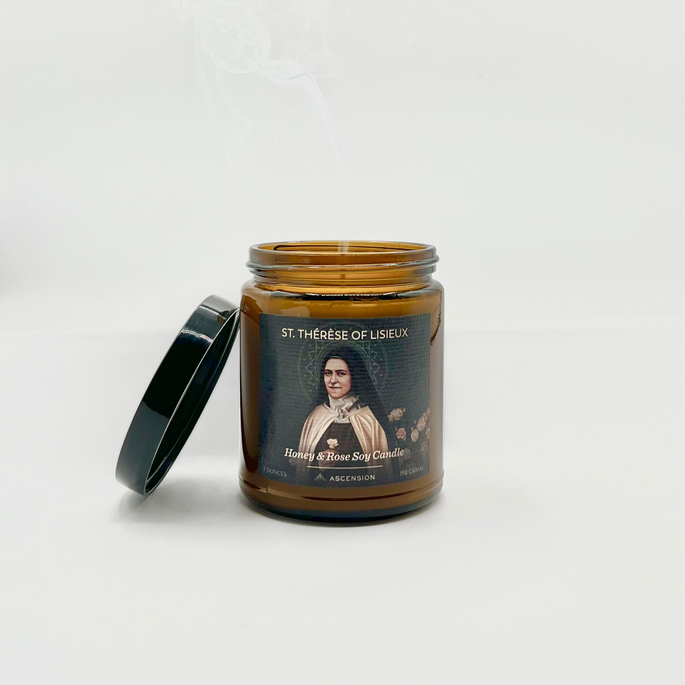 "Honey & Rose" / St. Thérèse of Lisieux Soy Candle