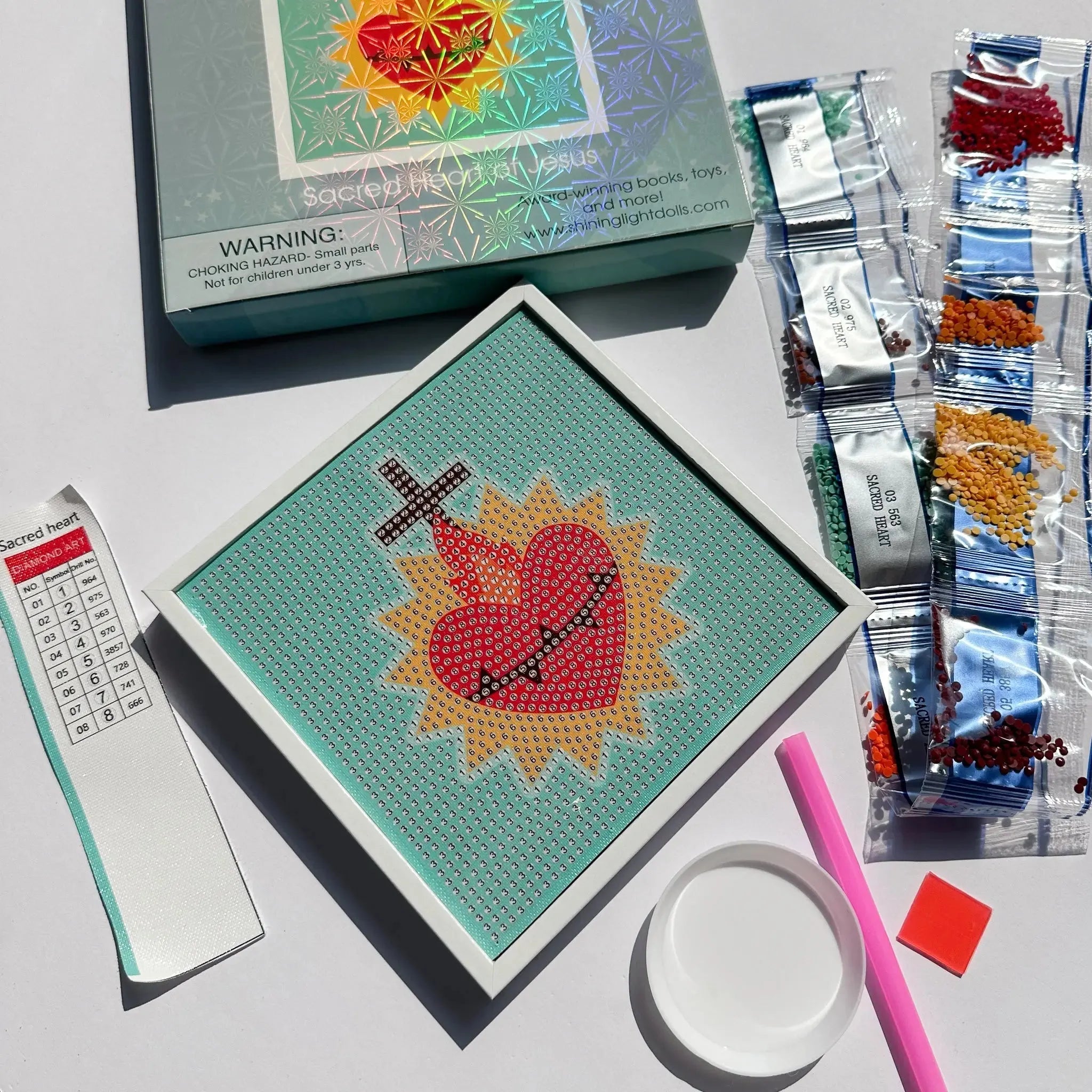 Sacred Heart of Jesus Gem Art Craft Kit