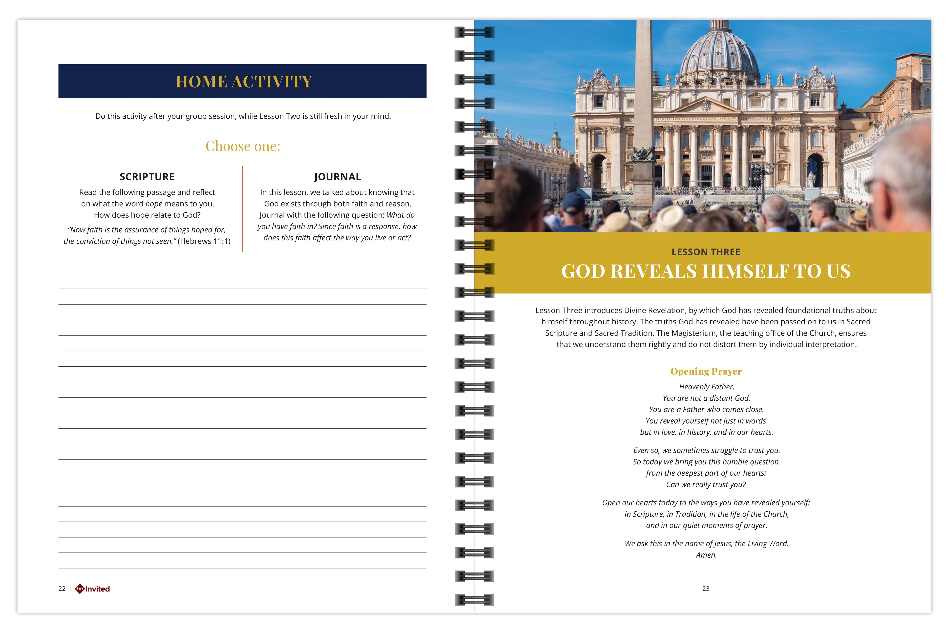Invitado: Tu viaje a la fe católica. Guía del participante