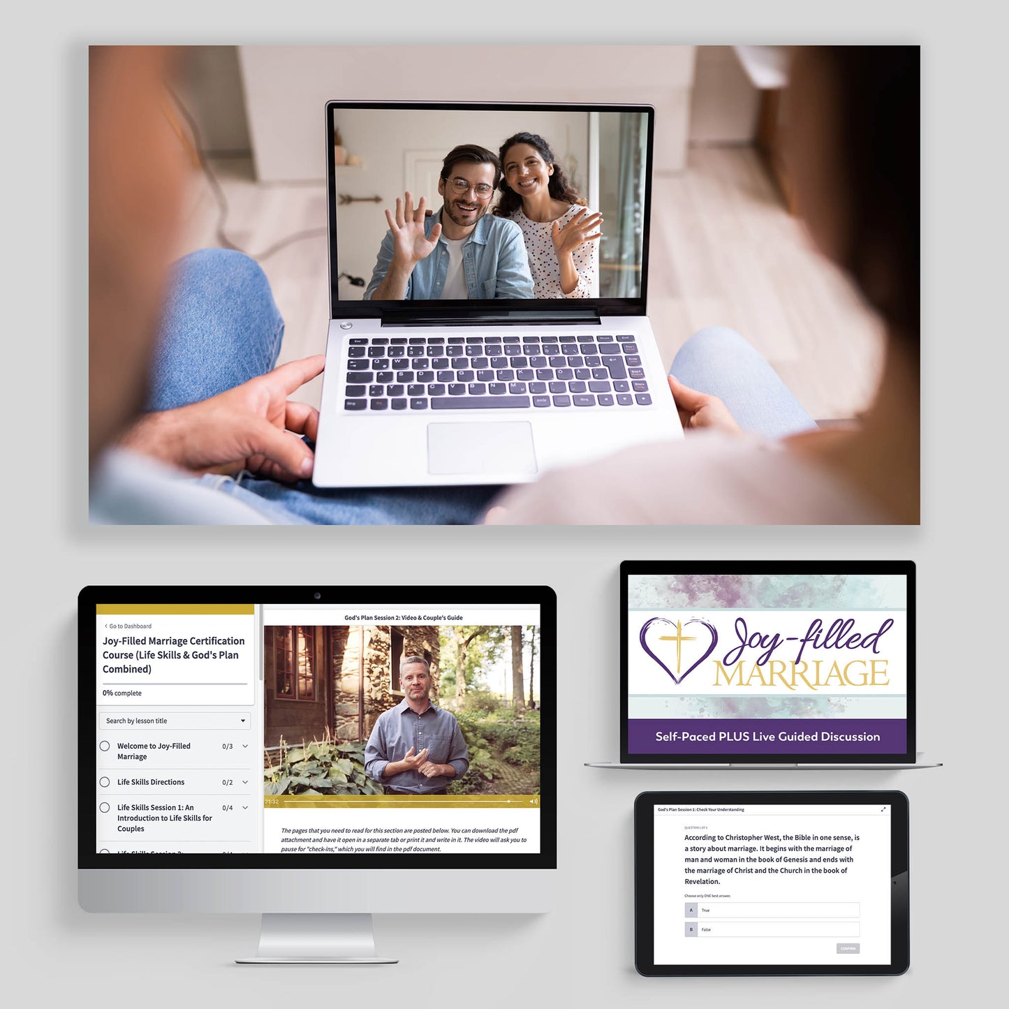 Joy-Filled Marriage, Self-Paced Online Course with Live Guided Discussion