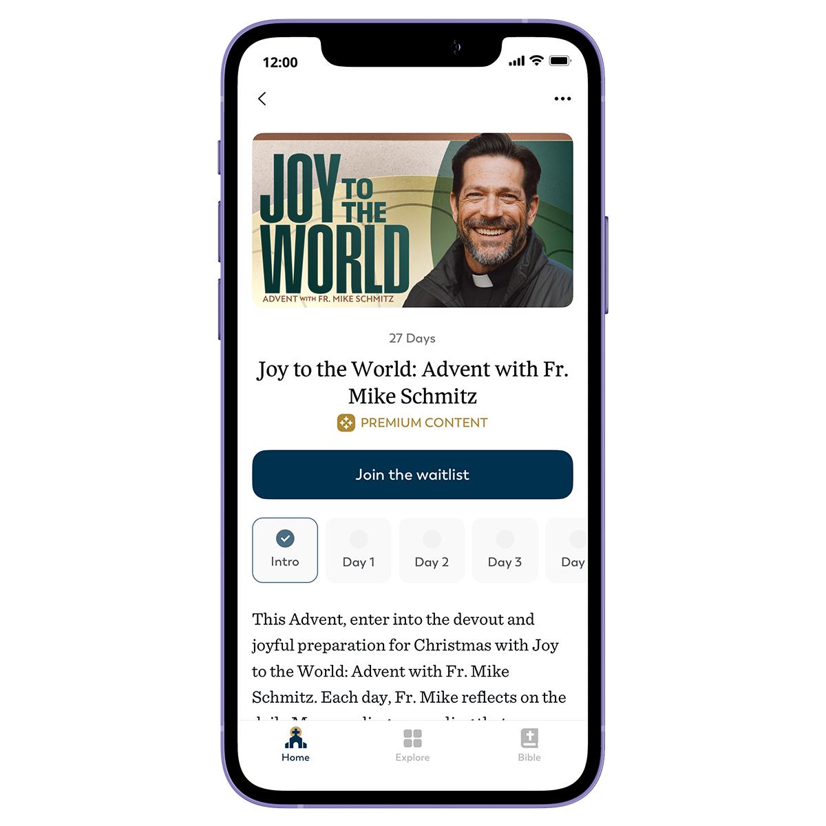 Experience Advent with Fr. Mike in the Ascension App