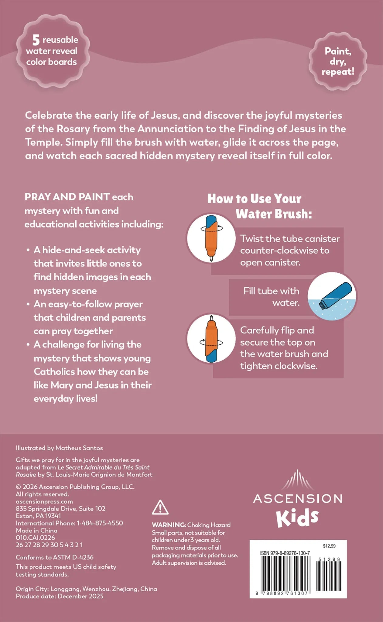 Pray and Paint: Mysteries of the Rosary Water Reveal Bundle