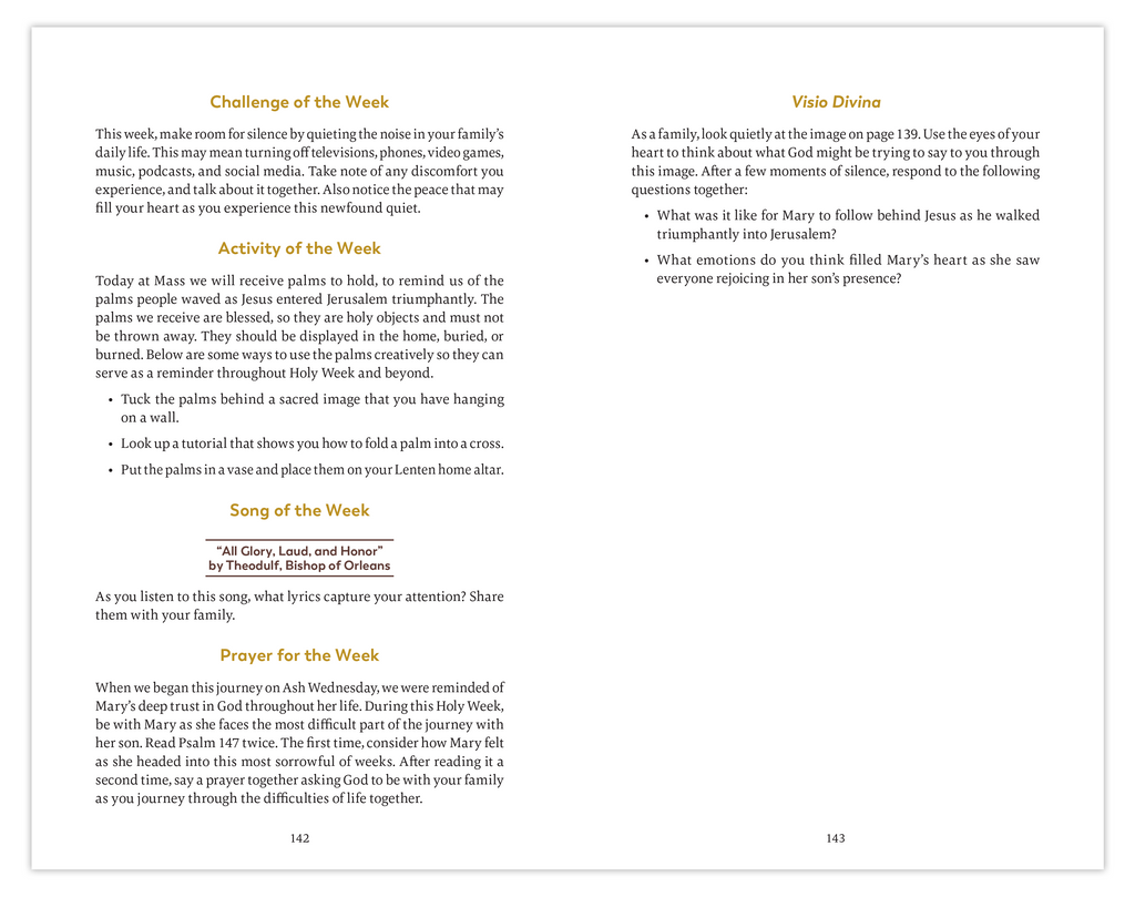 The Ascension Lenten Companion: Walking with Mary to Jerusalem, Journal