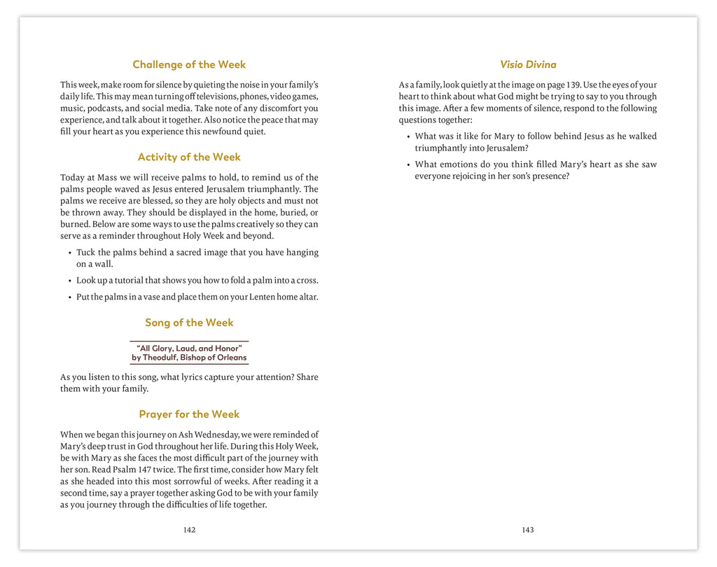 The Ascension Lenten Companion: Walking with Mary to Jerusalem, Journal