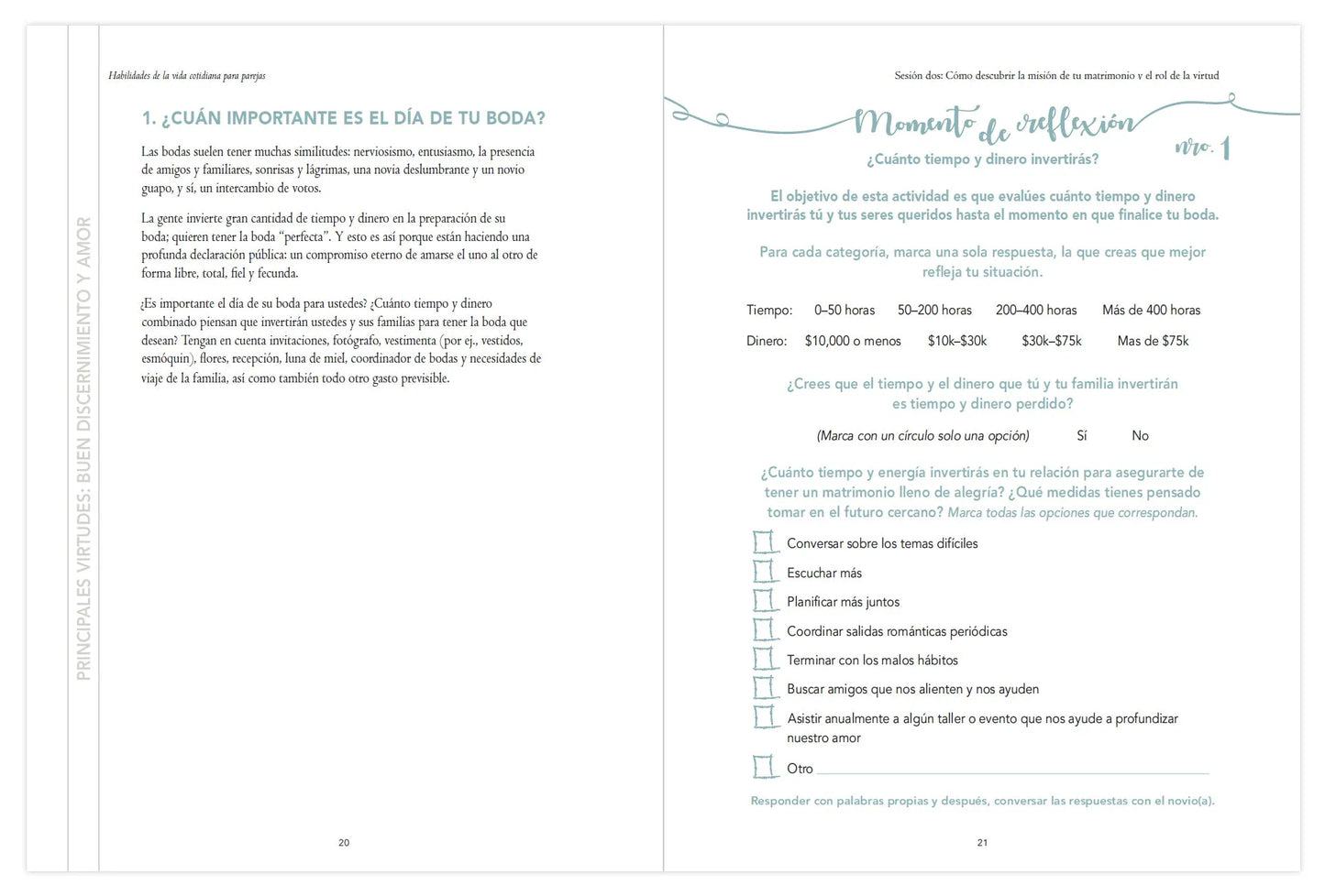 Habilidades de la vida cotidiana para parejas, Guía de la pareja