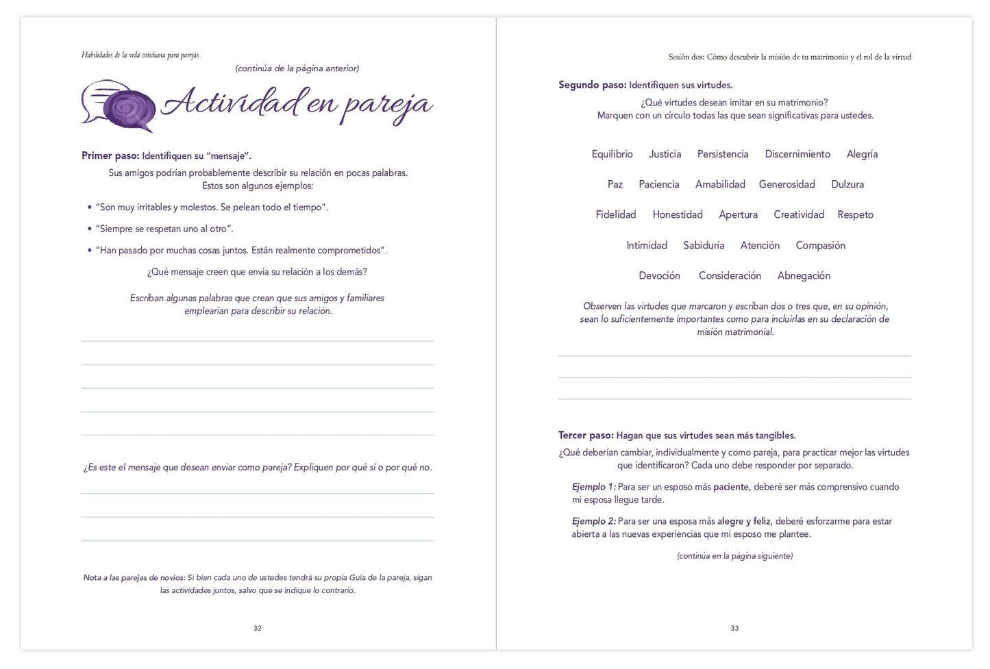 Habilidades de la vida cotidiana para parejas, Guía de la pareja