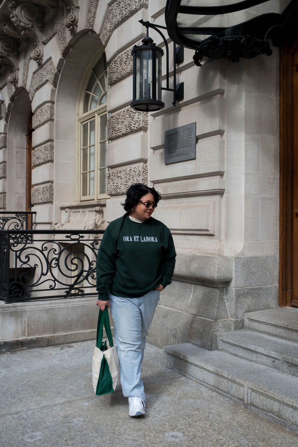 "Ora et Labora" / Sudadera de cuello redondo de San Benito