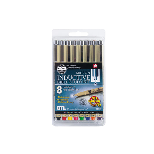 Pigma Micron Inductive Bible Study Kit - Set of 8