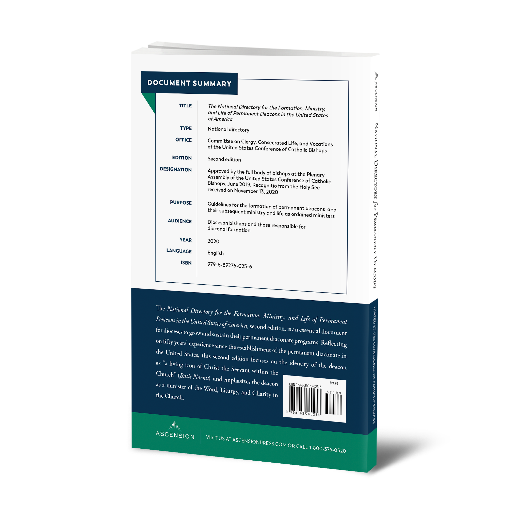 National Directory for the Formation, Ministry, and Life of Permanent Deacons in the United States of America