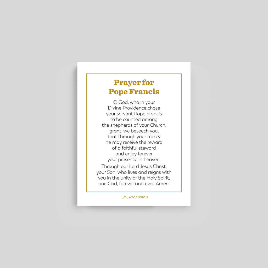 Estampas de Oración del Papa Francisco