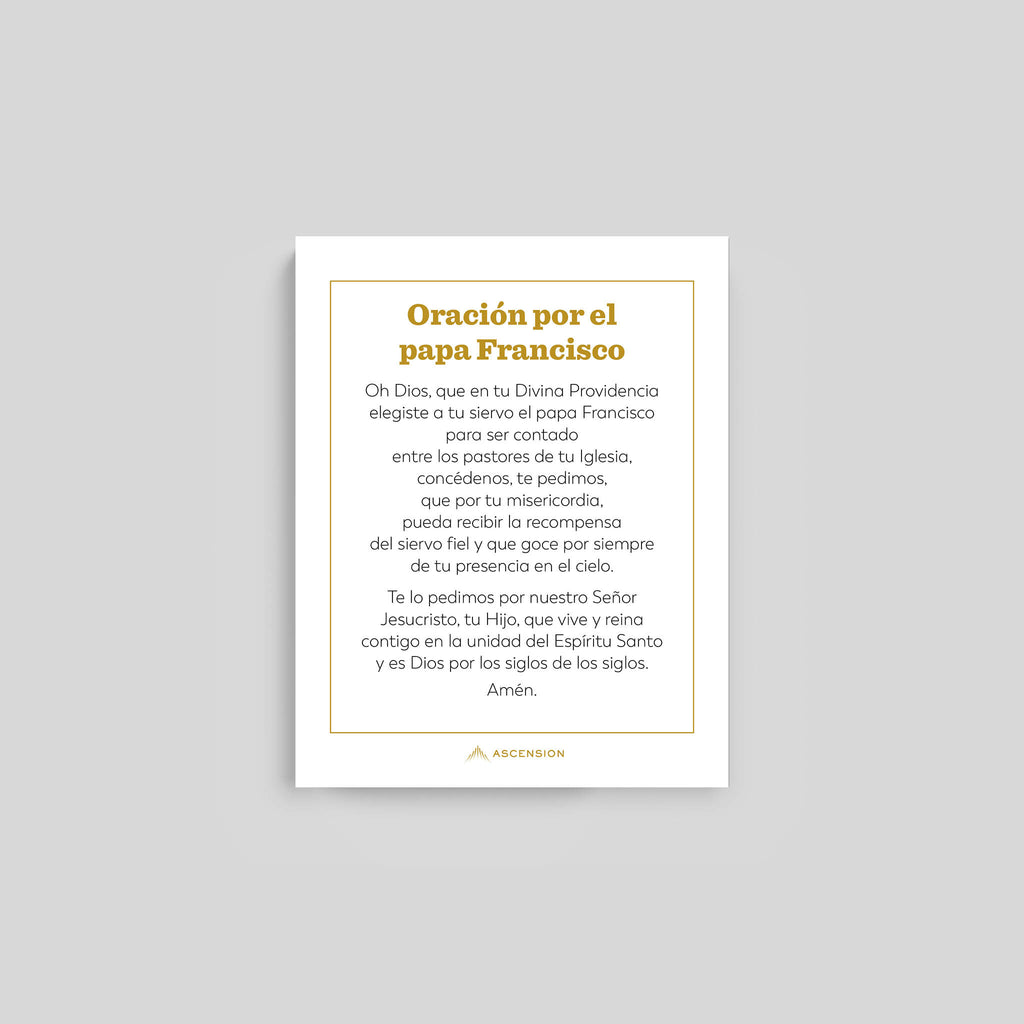 Estampas de Oración del Papa Francisco
