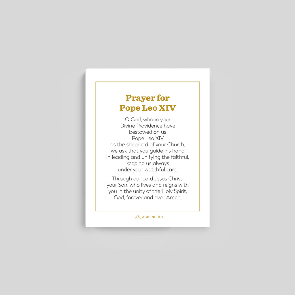 Pope Leo XIV Prayer Cards