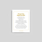 Pope Leo XIV Prayer Cards